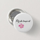 Bridesmaid Custom Wedding Pinback Buttonnen Badges Ronde Button 3,2 Cm (Voorkant /achterkant)