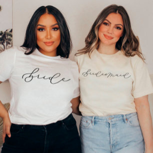 Bridesmaid Cute Script Bachelorette/Bridal Party T-shirt