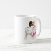 Bridesmaid? Dark Br Bun Bride Bl Bun Maid Koffiemok (Voorkant rechts)