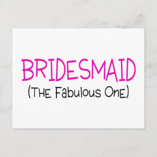 Bridesmaid de Fabulous One Briefkaart