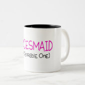 Bridesmaid de Schattige Tweekleurige Koffiemok (Voorkant rechts)