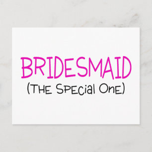 Bridesmaid de speciale briefkaart