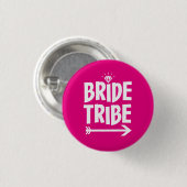 Bridesmaid diamantknoop ronde button 3,2 cm (Voorkant /achterkant)