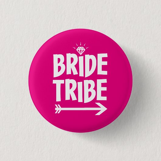 Bridesmaid diamantknoop ronde button 3,2 cm (Voorkant)