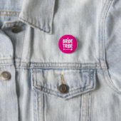 Bridesmaid diamantknoop ronde button 3,2 cm (In situ)