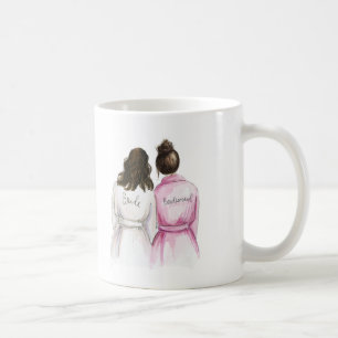 Bridesmaid? Dk Br Wavy Bride Dk Br Maid Koffiemok