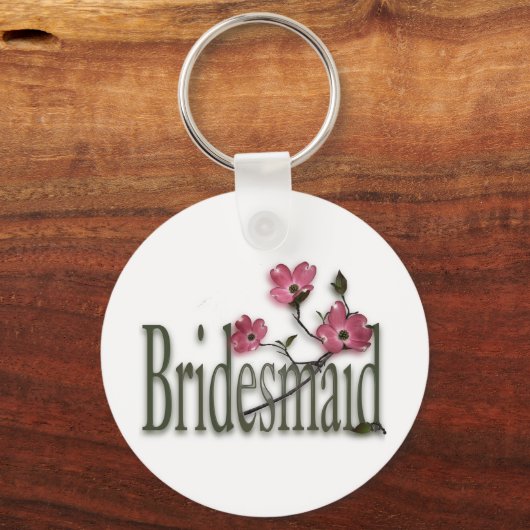Bridesmaid/Dogwood Wedding Sleutelhanger (Voorkant)