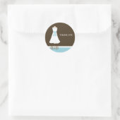 Bridesmaid Dress Ronde Sticker (Tas)