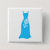 Bridesmaid Dress Vierkante Button 5,1 Cm (Voorkant)
