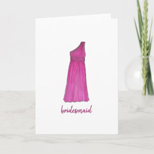 Bridesmaid Dress Wedding Bridal Party Kaart
