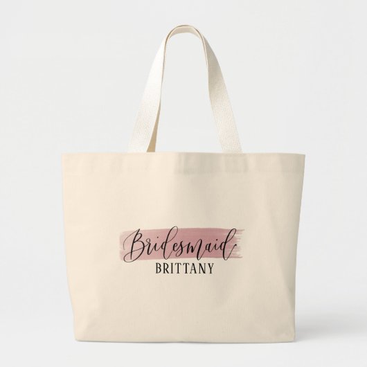 Bridesmaid Elegant Script Canvas tas (Voorkant)