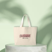 Bridesmaid Elegant Script Canvas tas