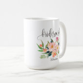 Bridesmaid Floral Personalized Wedding -5 Koffiemok (Voorkant rechts)