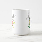 Bridesmaid Floral Personalized Wedding -6 Koffiemok (Center)