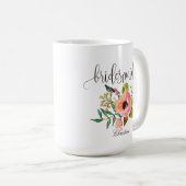 Bridesmaid Floral Personalized Wedding -6 Koffiemok (Voorkant rechts)