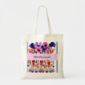 Bridesmaid Flower Wedding Verloving Canvas tas (Voorkant)