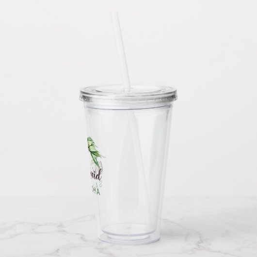 Bridesmaid Foliage Personalizeerd Acryl Drinkbeker (Links)