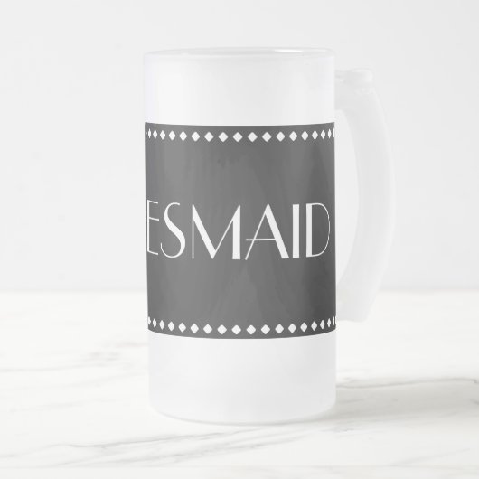 Bridesmaid Frosted Mok (Voorkant rechts)