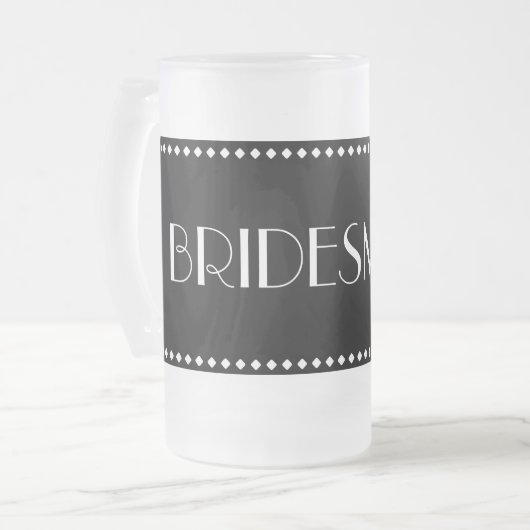 Bridesmaid Frosted Mok (Voorkant links)