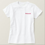 Bridesmaid Geborduurd Dames Poloshirt<br><div class="desc">Bridesmaid t-shirt</div>