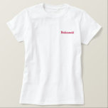 Bridesmaid Geborduurd Dames Poloshirt<br><div class="desc">Bridesmaid t-shirt</div>