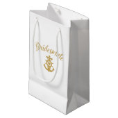 Bridesmaid Gift Bag - Bridesmate voor Beach Weddin Klein Cadeauzakje (Voorkant Gekanteld)