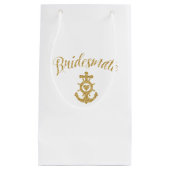 Bridesmaid Gift Bag - Bridesmate voor Beach Weddin Klein Cadeauzakje (Voorkant)