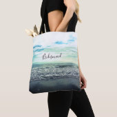 Bridesmaid Gift Beach Ocean Zee Abstract Blue Cute Tote Bag (Dichtbij)