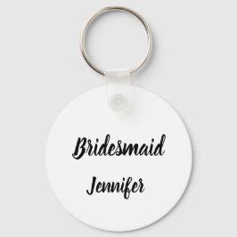 Bridesmaid Gift Custom Name Gifts Weddenschap Sleutelhanger