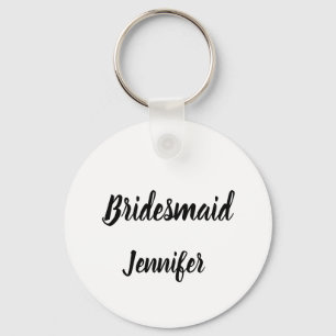 Bridesmaid Gift Custom Name Gifts Weddenschap Sleutelhanger