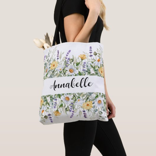 Bridesmaid Gift Floral Canvas tas (Dichtbij)