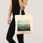 Bridesmaid Gift Party Favor Beach Ocean Abstract Tote Bag (Voorkant (product))