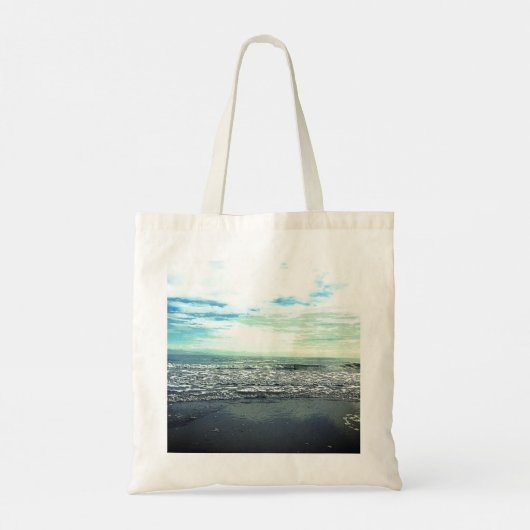 Bridesmaid Gift Party Favor Beach Ocean Abstract Tote Bag (Achterkant)