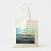 Bridesmaid Gift Party Favor Beach Ocean Abstract Tote Bag (Voorkant)