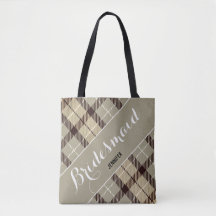 Bridesmaid Gift Persoonlijke benaming Tartan Simpl