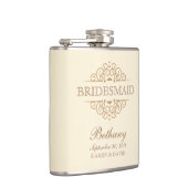 Bridesmaid Gift Vintage Wedding Party Flask Heupfles (Rechts)
