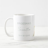 Bridesmaid Gift Wildflower Garden Personalized Koffiemok (Links)