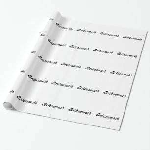 Bridesmaid Gift Wrapping Paper Cadeaupapier