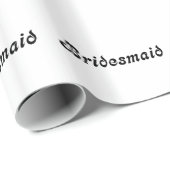 Bridesmaid Gift Wrapping Paper Cadeaupapier (Rol Hoek)