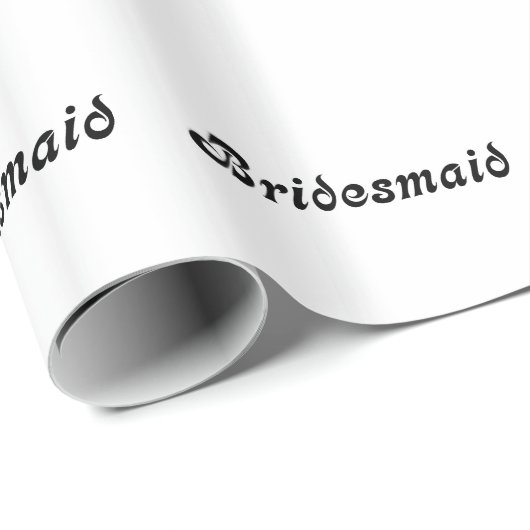 Bridesmaid Gift Wrapping Paper Cadeaupapier (Rol Hoek)