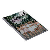 Bridesmaid Gifts Personalized Black Modern Photo Notitieboek (Rechterzijde)