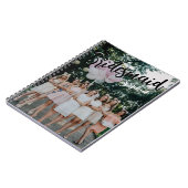 Bridesmaid Gifts Personalized Black Modern Photo Notitieboek (Linkerzijde)