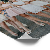 Bridesmaid Gifts Personalized Black Modern Photo Poster (Hoek)
