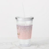 Bridesmaid Gold Ring Logo Wedding Vrijgezellenfees Acryl Drinkbeker (Links)