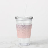 Bridesmaid Gold Ring Logo Wedding Vrijgezellenfees Acryl Drinkbeker (Achterkant)