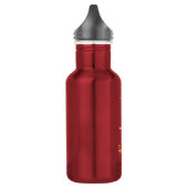 Bridesmaid Gold Script Persoonlijke naam Rood Waterfles (Links)