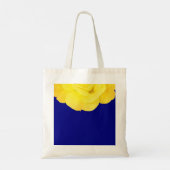 Bridesmaid Golden Yellow Navy Blue Floral Wedding Tote Bag (Achterkant)