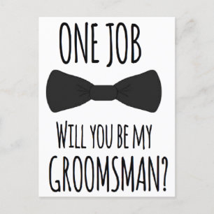 Bridesmaid Groomsman-voorstel Kaart