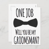 Bridesmaid Groomsman-voorstel Kaart (Voorkant / Achterkant)