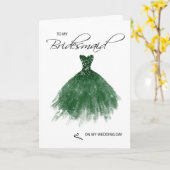 Bridesmaid Hartelijk dank Kaart (Gele Bloem)